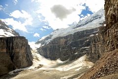 28 Victoria Glacier Rises To Abbot Hut On Abbot Pass Between Mount Lefroy And Mount Victoria From Plain Of Six Glaciers Viewpoint Near Lake Louise.jpg